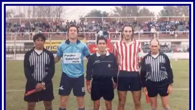 La foto de un clásico del interior que esconde el origen de un árbitro de elite