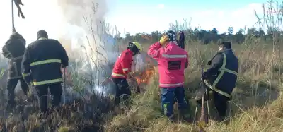 Incendios en Misiones: el fuego arrasó casi 80 hectáreas y los bomberos tuvieron que trabajar contra reloj