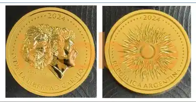 El proyecto secreto: la moneda de oro con la cara de Milei que casi se lanza al mercado