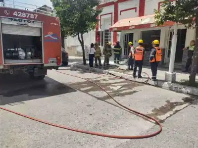 Principio de incendio alteró la siesta de Monteros