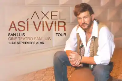 Axel aterriza en San Luis: la gira que promete emociones y un beneficio que no todos conocen