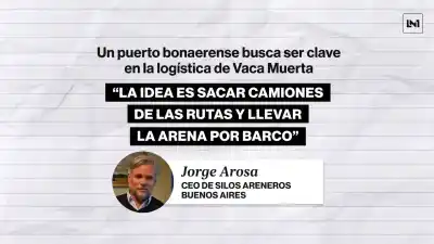 El plan para llevar arena del río Paraná a Vaca Muerta en barcos de 30.000 toneladas