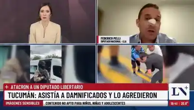 Agresión en La Madrid: El violento cabezazo que dejó al diputado Pelli con fractura y posible nueva cirugía