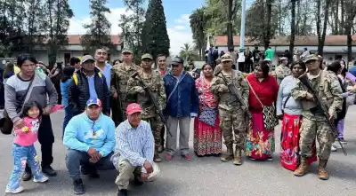 Ocho jóvenes de Rivadavia Banda Norte ya son soldados: el emotivo momento que vivieron con sus familias