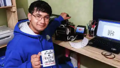 El plan de un pibe de 18 años para crecer con su emprendimiento en Las Coloradas