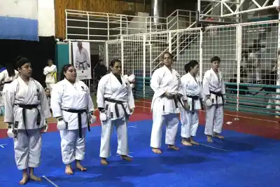 El equipo local que se destacó en la Copa Mitsuo Inoue de karate