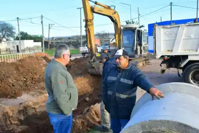 Castelli: la obra que busca evitar anegamientos en los barrios