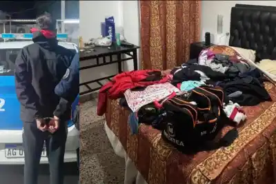 Un hombre que había salido de la cárcel, detenido con objetos robados en un hotel de Paraná