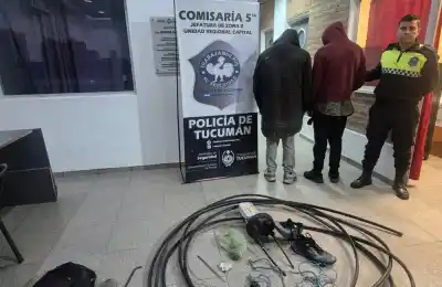 Robo de cables en Tucumán: la maniobra que delató a los sospechosos