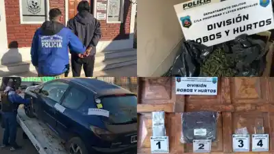 Nuevo operativo por las entraderas en Plottier: secuestraron un auto, droga y municiones