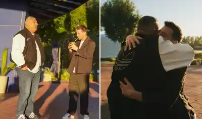 Messi y Tapia se reencuentran en Ezeiza: el abrazo que desató interpretaciones en medio de la tormenta
