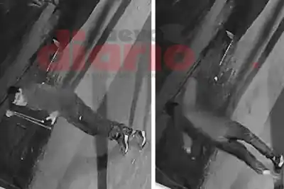 Se coló en la casa del vecino para atacar a los perros con una gomera y lo grabó todo la cámara