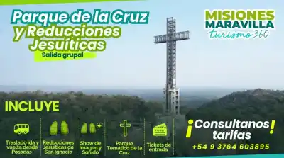 Un domingo para subir a la cruz de 82 metros y terminar entre las ruinas de San Ignacio