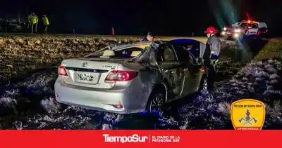 Vuelco en la Ruta 3: el rescate de los cuatro ocupantes que demandó un operativo especial