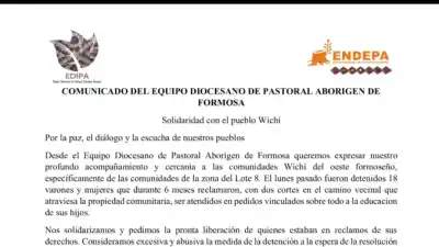 La Iglesia salió a respaldar a los wichí detenidos en Formosa y apuntó contra la Justicia