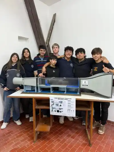 El proyecto con el que once estudiantes de escuelas técnicas rediseñaron un túnel de viento