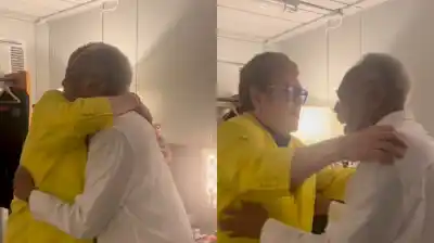 El abrazo entre Elton John y Gilberto Gil que paralizó el backstage de Rock in Rio