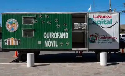 El nuevo quirófano móvil de Rawson que acerca la castración gratuita a los barrios sin vecinal