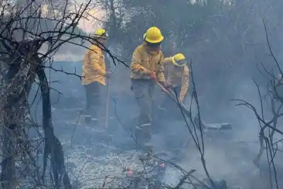 El fuego en El Porvenir que terminó con un mensaje contundente de los bomberos