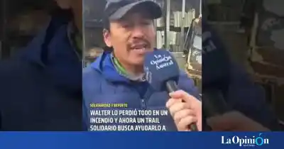 Perdió su casa en un incendio y ahora toda una ciudad corre por él
