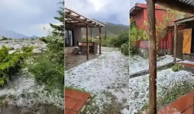 Sorprendente “Granizada en Tafí del Valle”