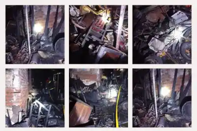 Un incendio en el barrio Sur dejó a dos vecinos con quemaduras y pérdidas totales
