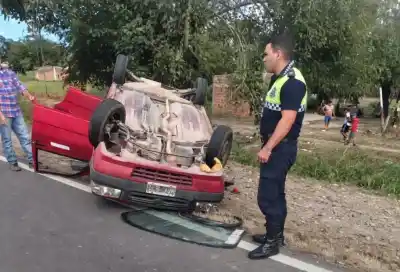 Joven al borde de la tragedia: el violento vuelco que conmocionó la ruta de La Trinidad