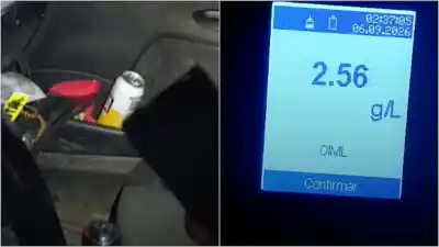 Dijo que tomó "un poco" pero el alcoholímetro marcó una cifra que dejó a todos sin palabras