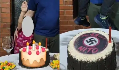 Allanaron la casa del cumpleaños con torta nazi y secuestraron tres celulares