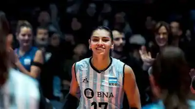El debut soñado de la sanjuanina Candelaria Herrera en el Preolímpico de vóley