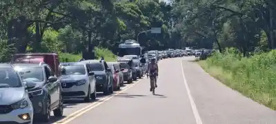 ¡Paciencia! Largas filas para subir a Tafí del Valle