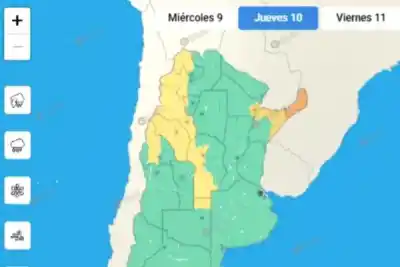 Alerta amarilla en Corrientes: lluvias, tormentas y ráfagas que pueden superar los 90 km/h