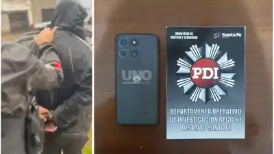 Rastrearon un WhatsApp con fotos de un arma: lo que encontraron al allanar la casa