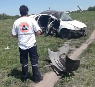 Concepcionense se accidentó en Monteros con su auto