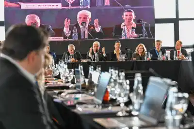 Poggi abrió la cumbre tributaria de 19 provincias en Potrero de los Funes