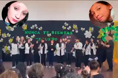 Cantó una canción en el acto de su escuela y nadie pudo contener las lágrimas: su historia conmueve a Paraná
