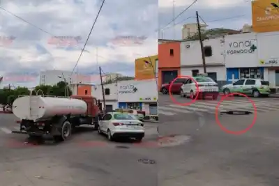 Impactó contra un camión cisterna en pleno centro y el final dejó a todos sin palabras