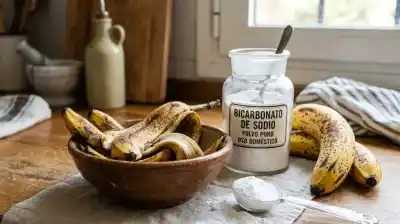 Lo que nadie te dijo sobre la cáscara de banana: el truco casero con bicarbonato que revoluciona tu hogar