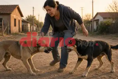 Intentó separar una pelea entre dos perros y terminó con puntos en la muñeca