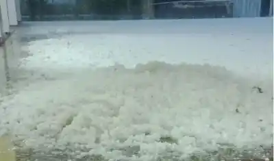 El granizo blanqueó Valle Fértil y complicó la Ruta 510: dónde cayó con más fuerza