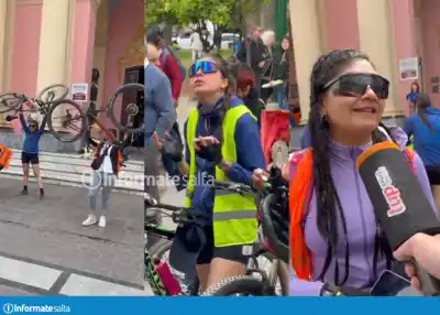 Llegaron pedaleando desde Tucumán al Milagro y una frase lo resumió todo