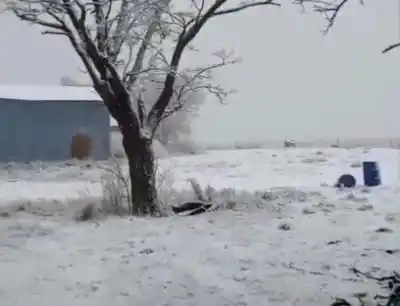 El frío se adelantó en San Luis: dónde ya cae nieve y aguanieve
