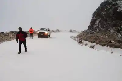 Cortes en las rutas serranas de San Luis: los tramos que quedaron bloqueados por la nieve
