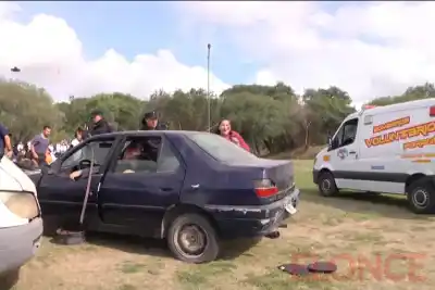 Simulacro en la UADER: el escenario que puso a prueba a la Policía, Bomberos y el 107