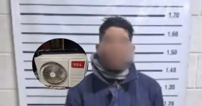Lo vieron cargando un aire acondicionado en Las Heras y no pudo explicar de dónde salió