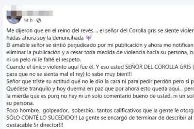 El director de Tránsito denunciado habló y dejó un mensaje para la motociclista