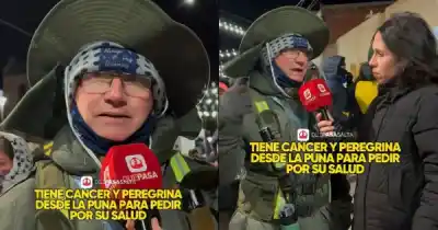Peregrina desde la Puna con un mieloma múltiple: el motivo que lo empuja a caminar hasta la Catedral
