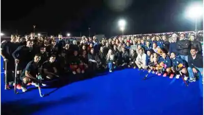 Santa Fe ya tiene sus canchas para los Suramericanos: Las Leonas y Los Leones las probaron