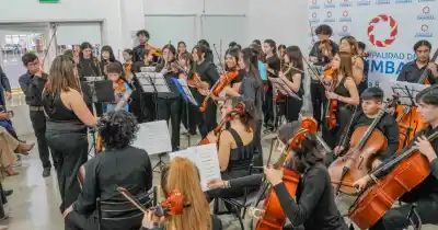 Tres orquestas infantiles tocaron juntas en Chimbas: el detalle que sorprendió a las familias