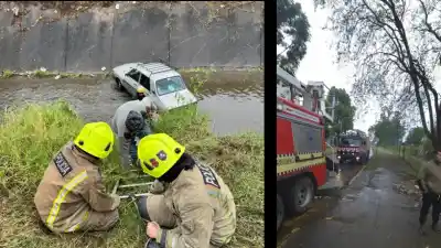 El auto cayó al canal con tres personas adentro: la salida que nadie esperaba